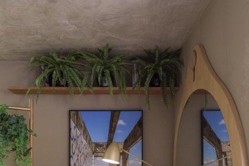 Projeto de Eliane Lucindo que usa da fotografia como ponto focal na decoração 