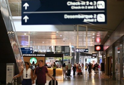 Aeroporto de Confins, na Grande BH, integra pacote de 20 terminais vendidos pelo grupo brasileiro à operadora mexicana ASUR -  (crédito: Leandro Couri/EM/D.A.Press)