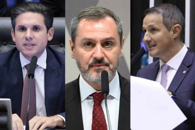 Presidente da Câmara dos Deputados, Hugo Motta (à direita), Diretor-geral da PF, Andrei Rodrigues (ao centro) e relator do PL Antifacção na Câmara, Guilherme Derrite (à direita). - (crédito: Reprodução) Presidente da Câmara dos Deputados, Hugo Motta (à direita), Diretor-geral da PF, Andrei Rodrigues (ao centro) e relator do PL Antifacção na Câmara, Guilherme Derrite (à direita). - (crédito: Reprodução)