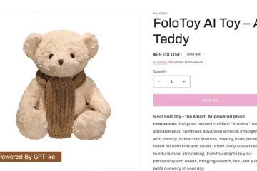 Kumma, o urso inteligente da FoloToy, é recolhido após relatório apontar falhas graves de segurança infantil -  (crédito: Reprodução / FoloToy)