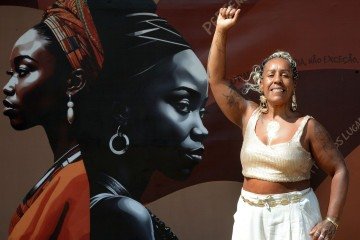 Para Ialê Garcia, o tema da marcha atravessa as dimensões da existência - (crédito: Marcelo Ferreira/CB/D.A Press) Para Ialê Garcia, o tema da marcha atravessa as dimensões da existência - (crédito: Marcelo Ferreira/CB/D.A Press)