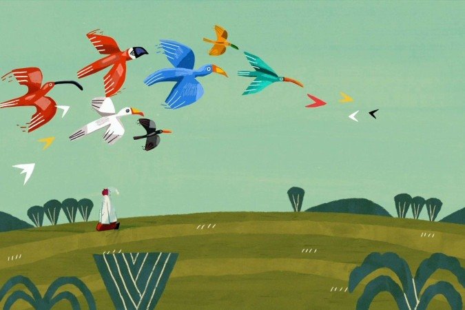 Cena do curta-metragem O Járdim Mágico; voo de fantasia para as crianças - (crédito: Divulgação) Cena do curta-metragem O Járdim Mágico; voo de fantasia para as crianças - (crédito: Divulgação)