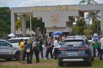 O espaço na Superintendência da PF é reservado para autoridades 
 -  (crédito: Ed Alves/CB)
