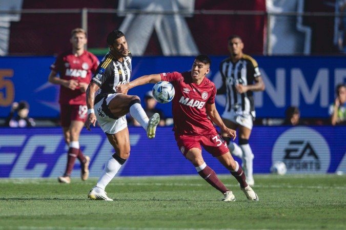 Lanús vence o Atlético-MG - (crédito: Pedro Souza / Atlético) Lanús vence o Atlético-MG - (crédito: Pedro Souza / Atlético)