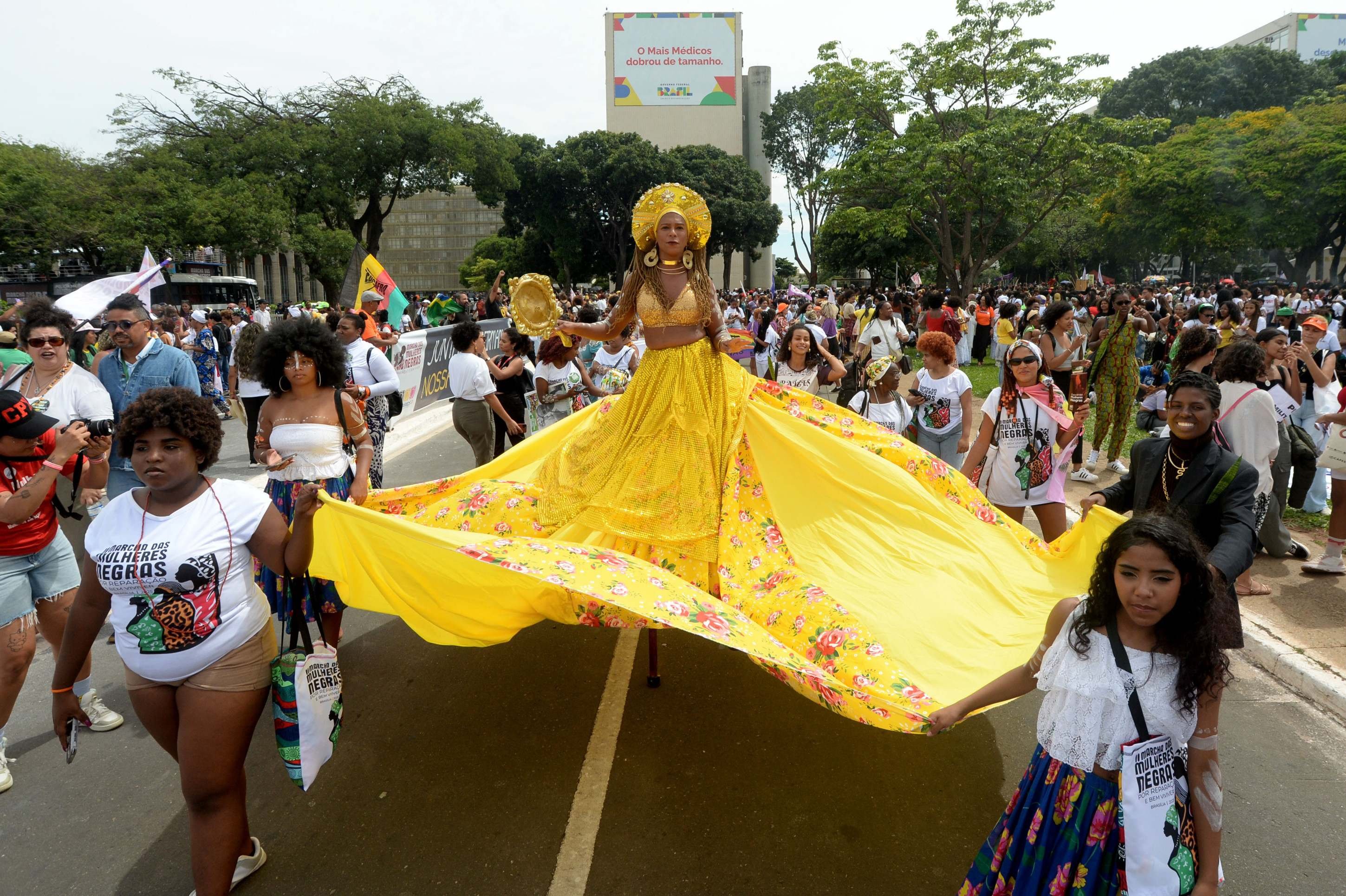  25/11/2025 Cr&eacute;dito: Marcelo Ferreira/CB/D.A Press. Brasil. Bras&iacute;lia - DF -  Esplanada dos Minist&eacute;rios, Marcha das Mulheres Negras.