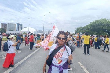 Aide Maria viajou saiu de Paraná para participar do evento - (crédito: Ana Carolina Alves) Aide Maria viajou saiu de Paraná para participar do evento - (crédito: Ana Carolina Alves)