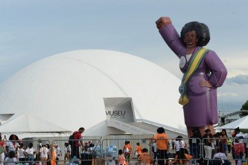 Marcha das mulheres pretas na Esplanada: luta por respeito e espaço -  (crédito:  Minervino Júnior/CB)