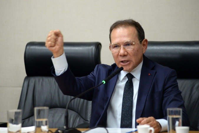 Nelson Antônio de Souza tem posse oficializada na presidência do BRB -  (crédito: Minervino Júnior/CB/D.A.Press)