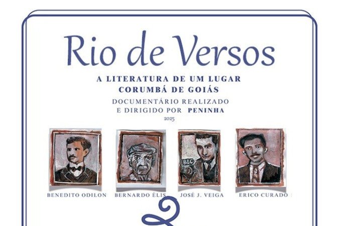 Filme 'Rio de Versos' conta a história da literatura de Corumbá de Goiás -  (crédito: Divulgação)