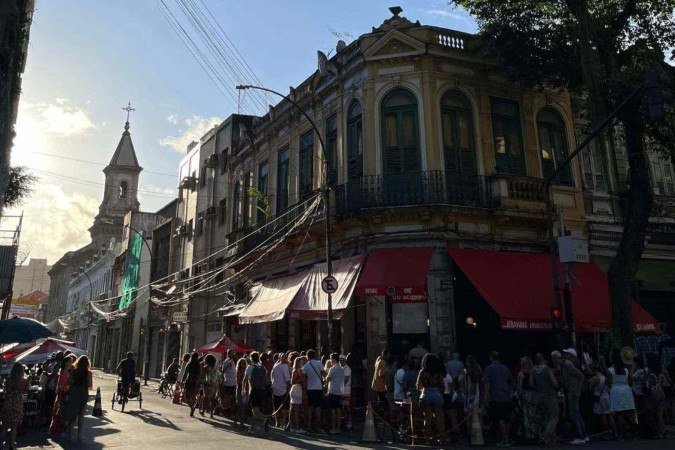Rua do Senado, no Centro do Rio de Janeiro -  (crédito: Time Out / reprodução)