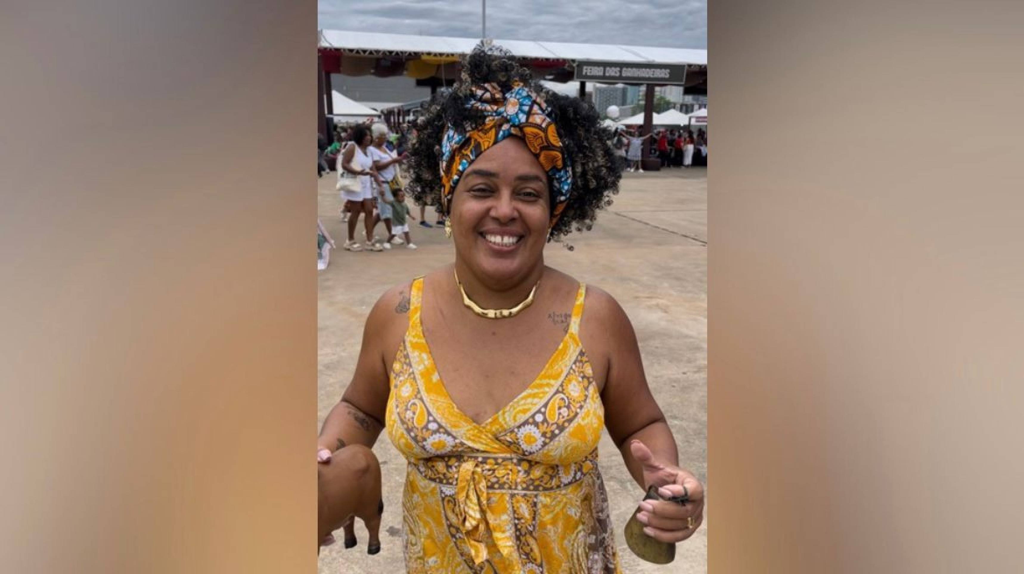 Mulher que recebeu convite para encontro com Lula participa da Marcha