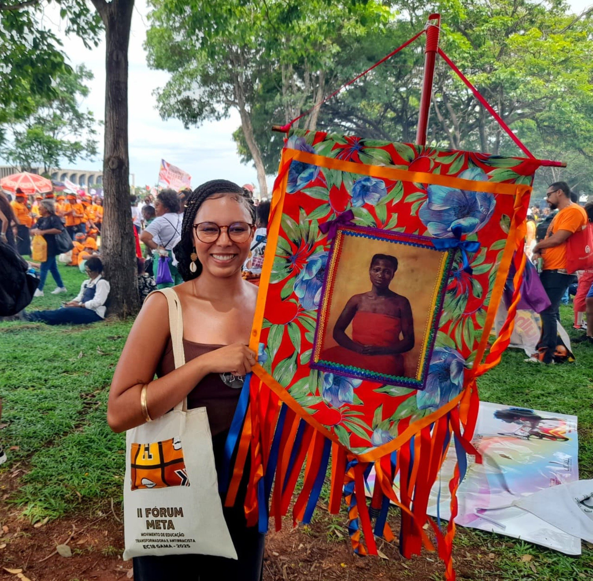 Luiza Batista homenageou a líder quilombola Tereza de Benguela