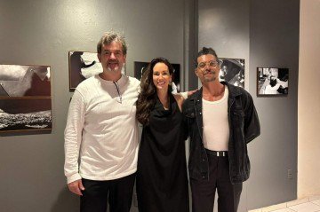 Da esquerda para a direita: André, Camila e André Santangelo, o idealizador do projeto. -  (crédito: Arquivo)