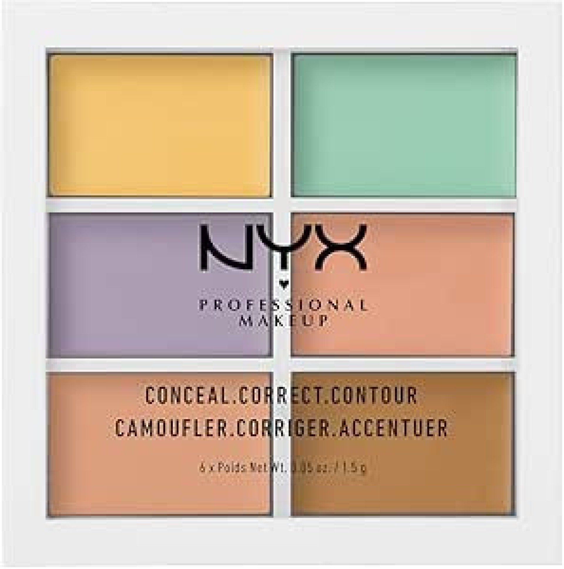 Paleta De Corretivos Color Correcting 6 Cores Nyx - R$ 317, 99