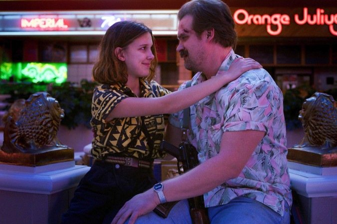 Millie Bobby Brown denunciou David Harbour por assédio -  (crédito: Reprodução / Netflix )
