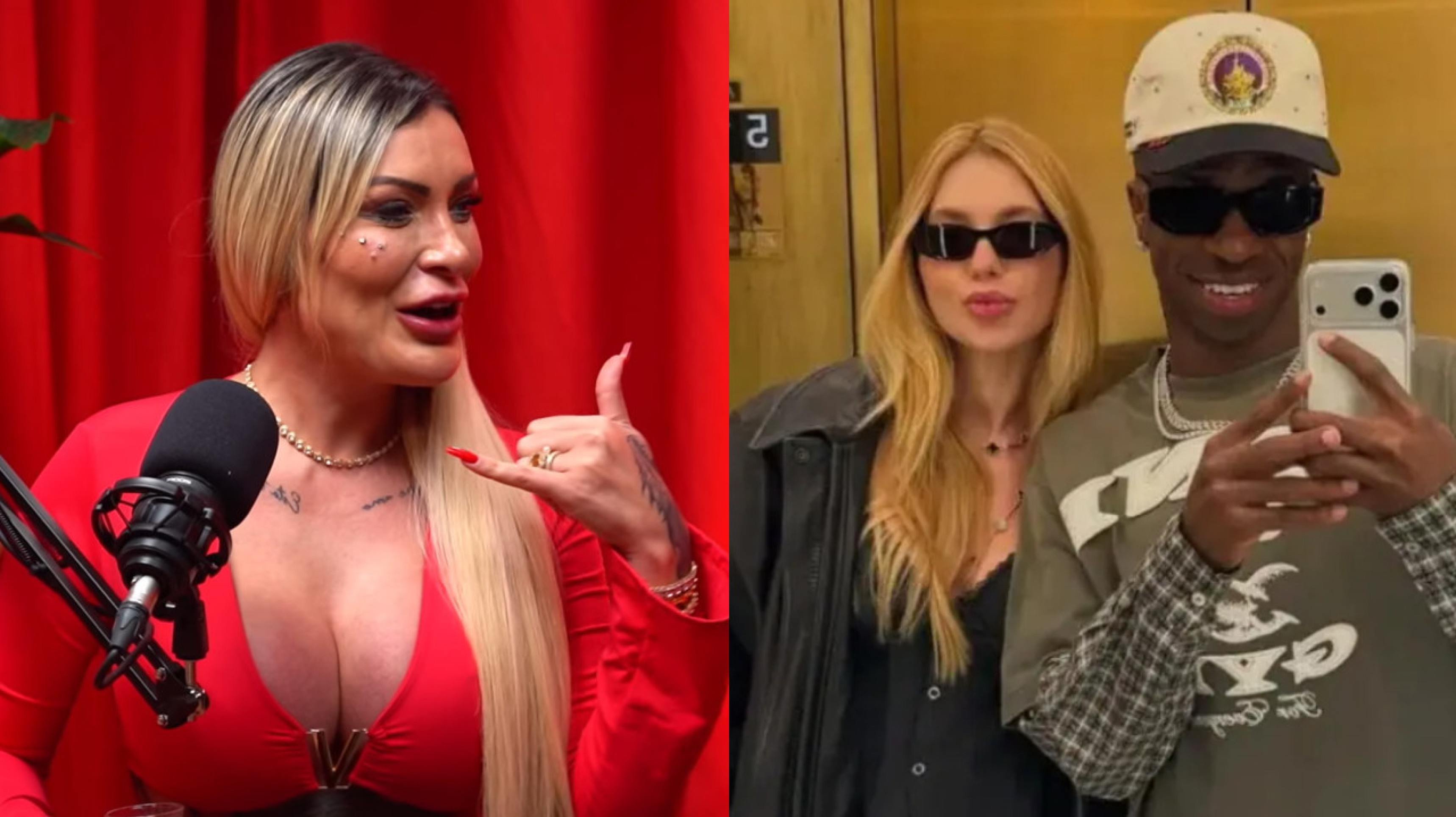 Andressa Urach fala sobre parte íntima de Vini Jr. e faz alerta à Virginia
