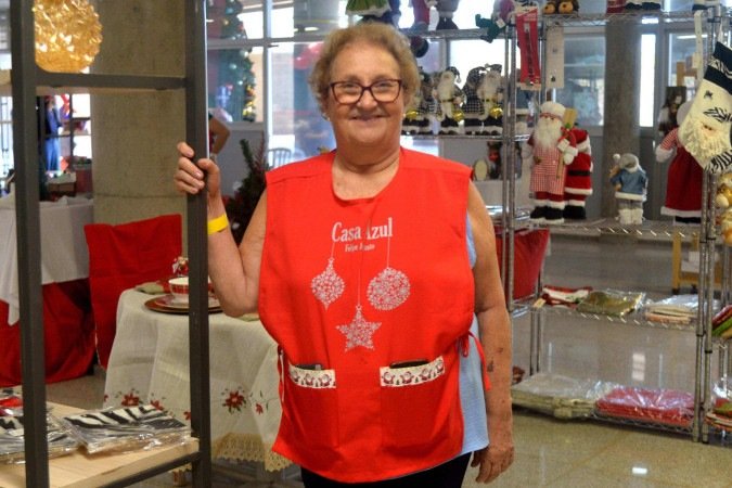 "A ideia é que as famílias venham conhecer a decoração, buscar ideias de presentes e aproveitar o espaço", explica Daise  Moisés, organizadora do evento -  (crédito:  Ed Alves/CB)