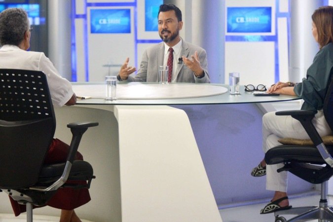 André Moreira, membro da Sociedade Brasileira de Dermatologia e da Skin of Color Society, é o entrevista do CB.Saúde. Na bancada, as jornalistas Rosane Garcia (E) e Sibele Negromonte - (crédito: Ed Alves/CB) André Moreira, membro da Sociedade Brasileira de Dermatologia e da Skin of Color Society, é o entrevista do CB.Saúde. Na bancada, as jornalistas Rosane Garcia (E) e Sibele Negromonte - (crédito: Ed Alves/CB)