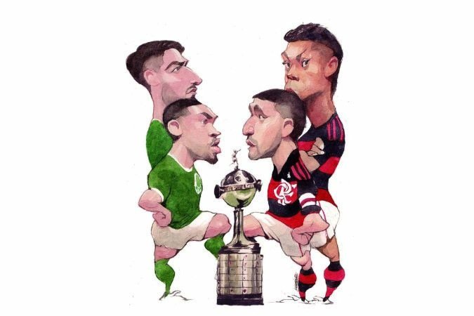 Vitor Roque, Flaco López, Arrascaeta e Bruno Henrique: os candidatos a herói da final em Lima -  (crédito: Kleber Sales/CB/D.A. Press)