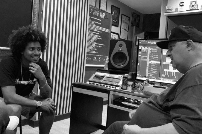 Gravação de Rafael Leite, o Singelo MC. - (crédito: Divulgação.) Gravação de Rafael Leite, o Singelo MC. - (crédito: Divulgação.)