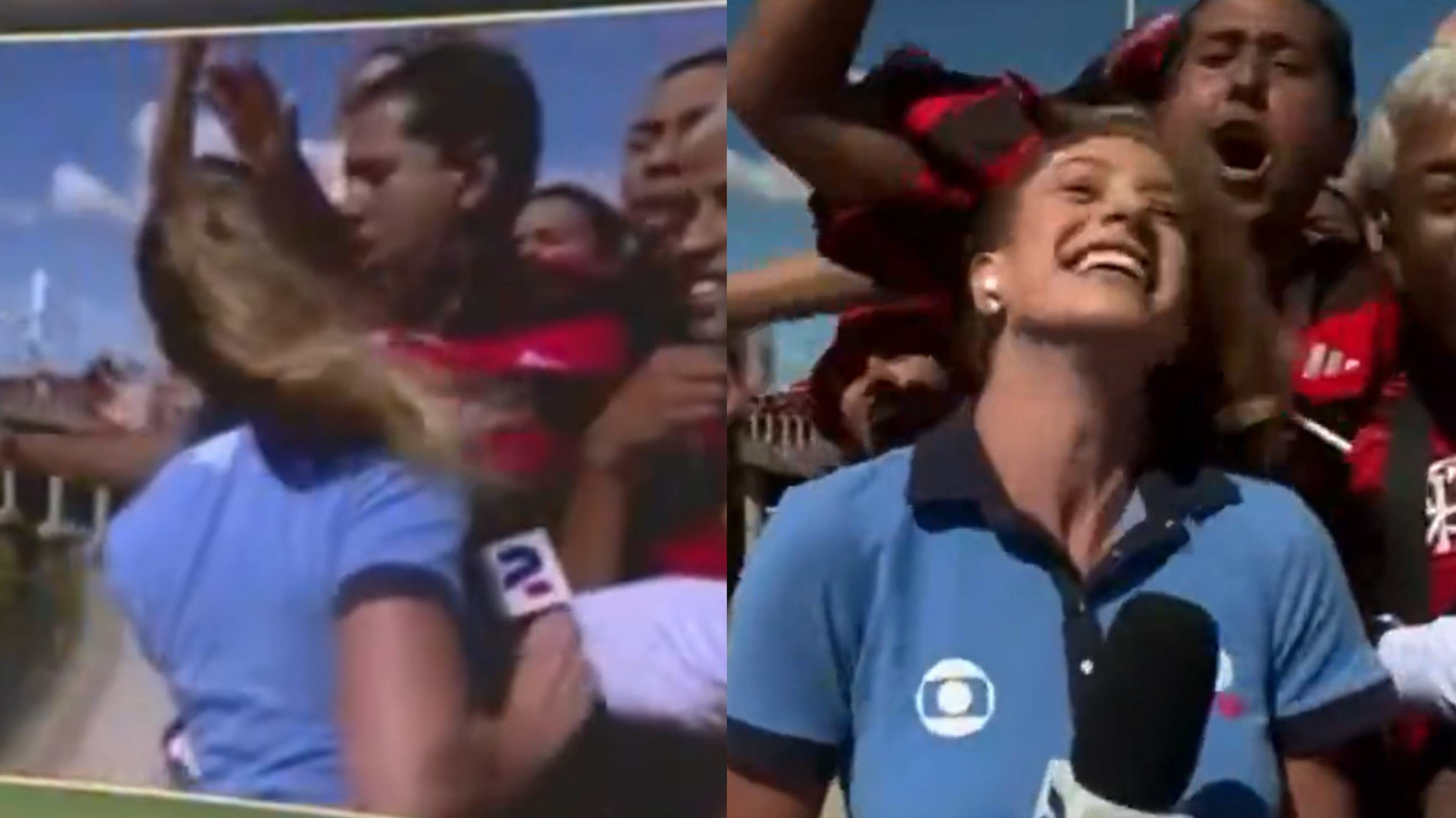 Repórter da Globo quebra o silêncio após ser agredida ao vivo por torcedor