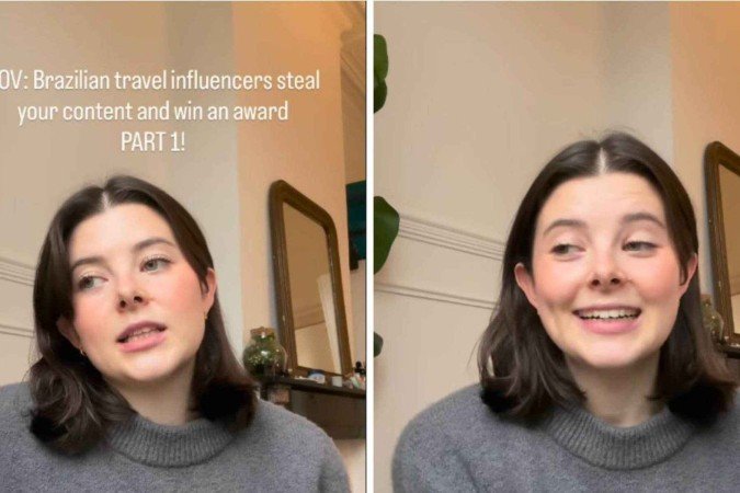 Criadora de conteúdo sobre viagens acusa brasileiros de plágio -  (crédito: Redes sociais )