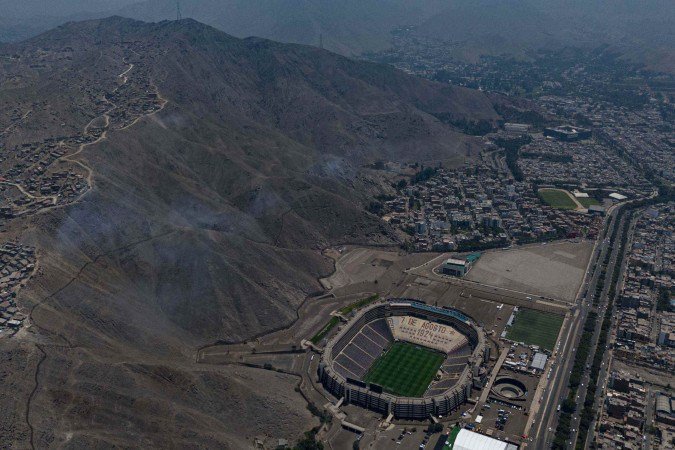 Estádio Monumental, em Lima, palco da decisão da Copa Libertadores da América neste sábado, às 18h, entre Palmeiras e Flamengo - (crédito: Divulgação/Conmebol) Estádio Monumental, em Lima, palco da decisão da Copa Libertadores da América neste sábado, às 18h, entre Palmeiras e Flamengo - (crédito: Divulgação/Conmebol)