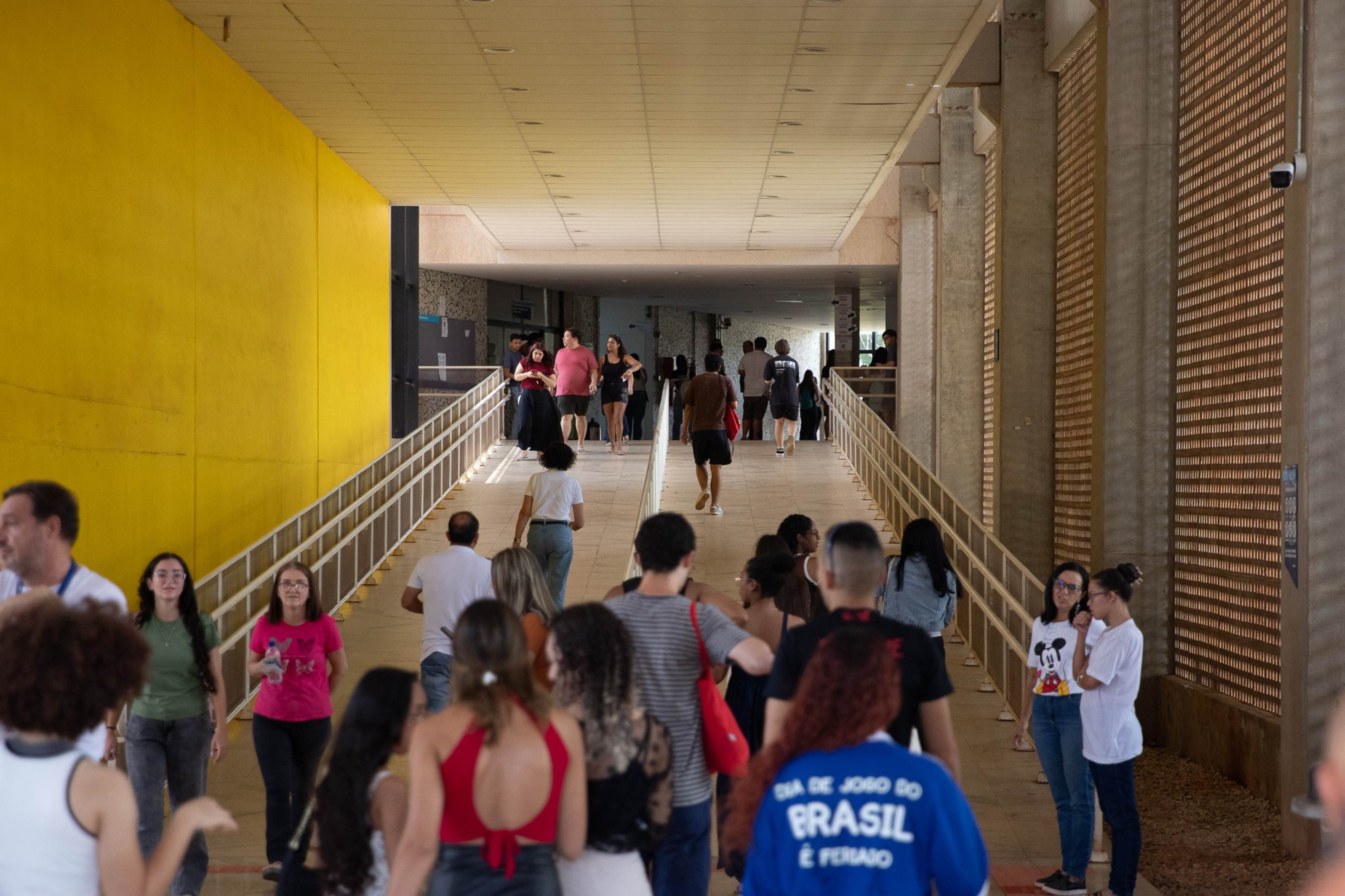 Estudantes chegaram cedo para fazer PAS 3