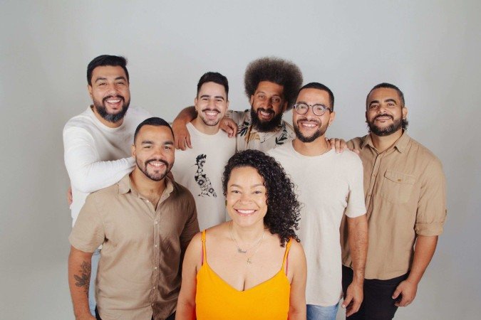 Grupo 7naRoda e Teresa Lopes fazem apresentação no Clube do Choro -  (crédito: Arthur Lopes)