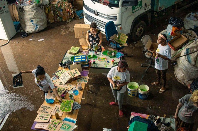 A 2ª edição da Mostra Extraordinária reúne obtras produzidas a partir da reciclagem -  (crédito:  Gabriela Pires)