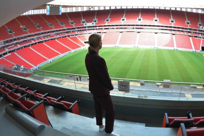  02/12/2025. Ed Alves CB/DA Press. Esportes.Entrevista com Jill Ellis - Tecnica de Futebol Bicampe.. e Diretora de Futebo lda Fifa. 
    