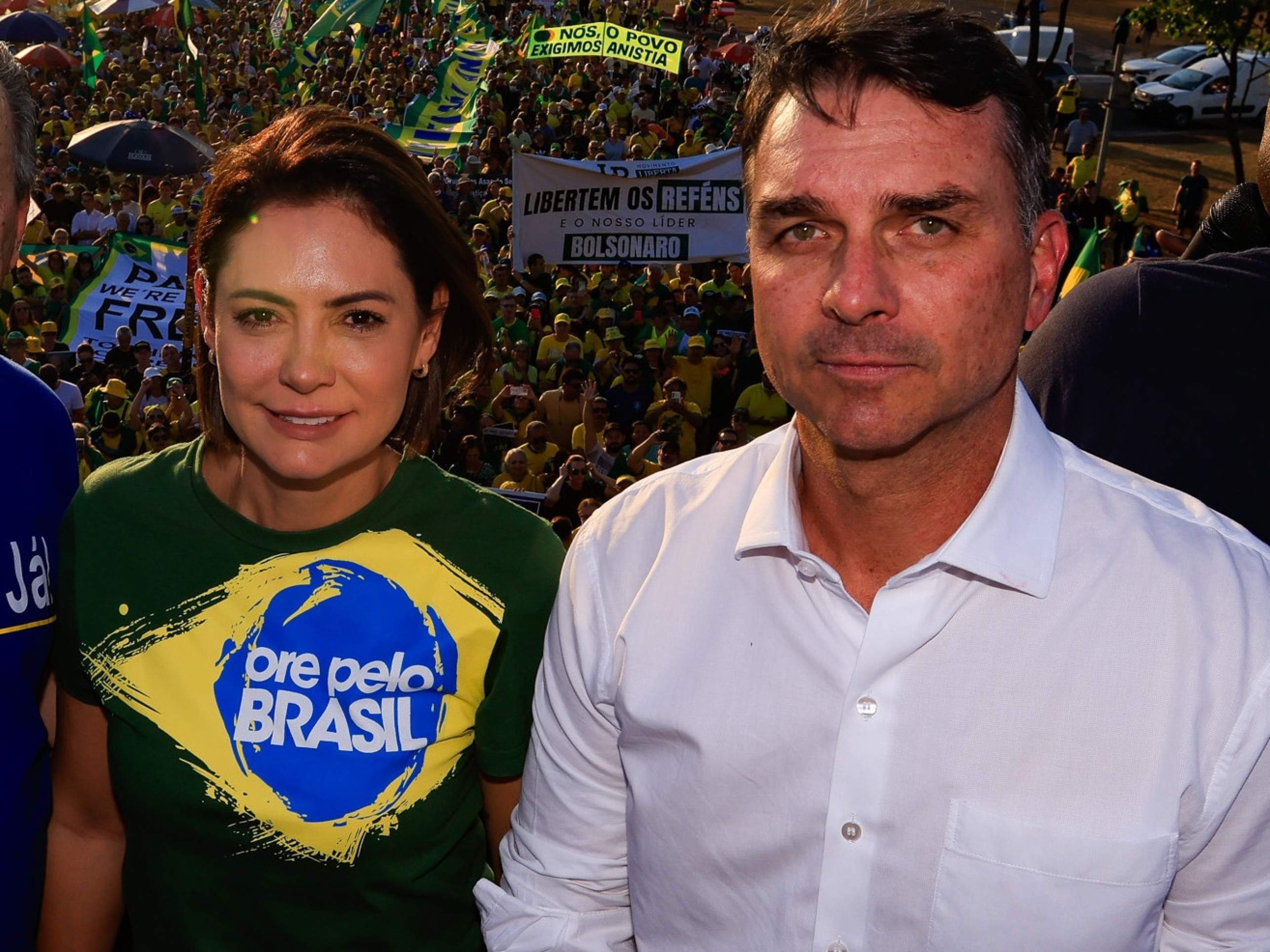 Disputa em família: Flávio e Michelle têm 