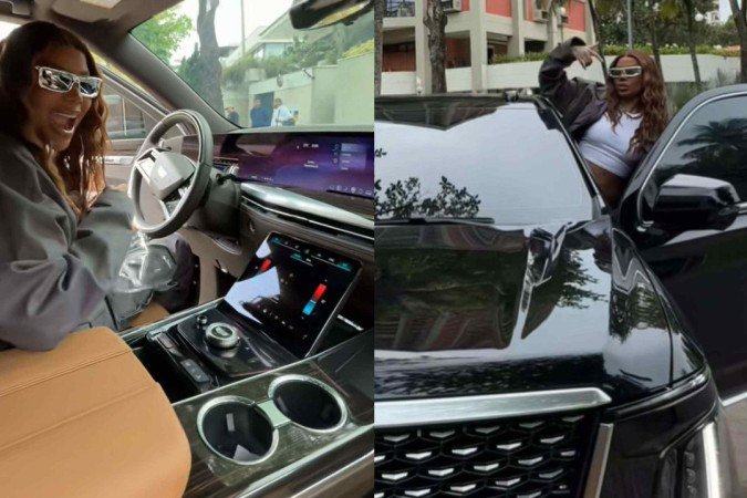 Ludmilla ostenta carro de R$ 2,5 milhões e é detonada na web -  (crédito: Reprodução/TikTok)
