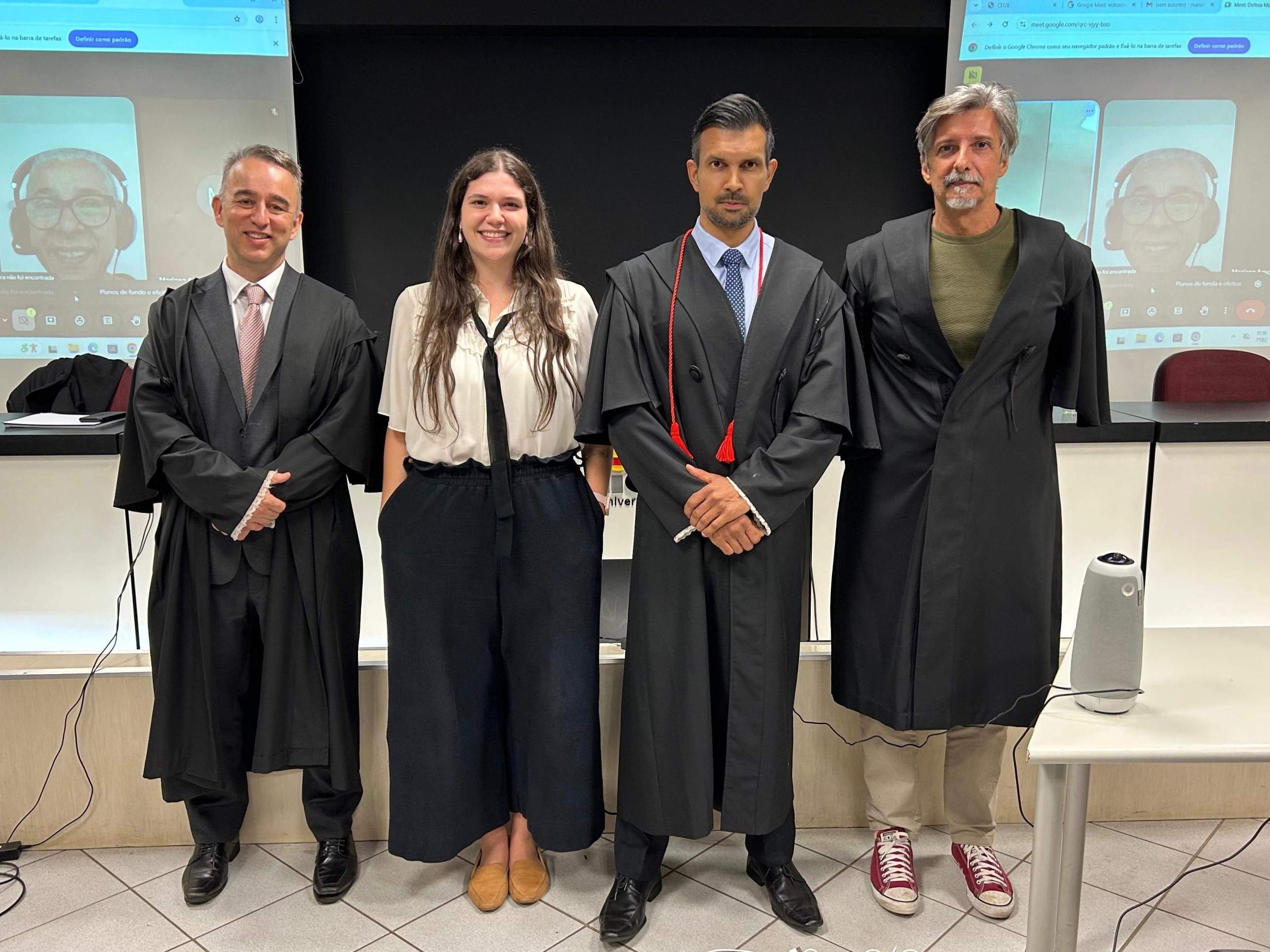 A jurista Mariana Murta defende tese de doutorado "Migalhas além da fome" no Ceub