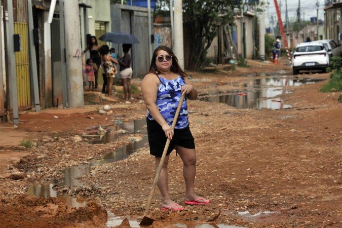  04/12/2025 Cr&eacute;dito: Marcelo Ferreira/CB/D.A Press. Brasil. Bras&iacute;lia - DF -  Regulariza&ccedil;&atilde;o fundiaria. Cidade Estrutural, Vila Santa Luzia. Luciana Silva Sousa.