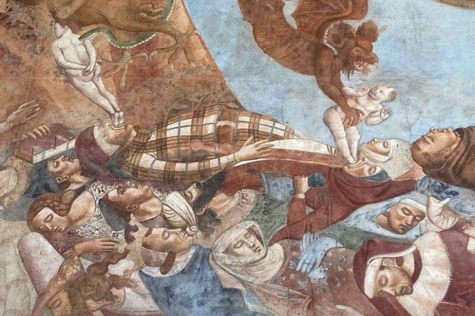 Afresco Triunfo da Morte, do século 14, atribuído a Buffalmacco -  (crédito: Martin Bauch/Reprodução )