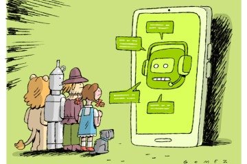 Chatbots podem ajudar ou causar grandes frustrações quando o consumidor não consegue a informação desejada ou não tem seu problema solucionado -  (crédito: Caio Gomez)