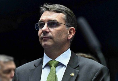  Senador Flávio Bolsonaro ( PL-RJ ) afirmou nesta sexta-feira (5) ter sido escolhido pelo pai, Jair Bolsonaro, para ser o candidato do PL à Presidência da República em 2026. -  (crédito: Jefferson Rudy/Agencia Senado)