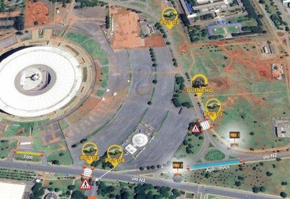 Órgão de trânsito implantará sinalização viária para travessia de pedestres e para coibir o estacionamento irregular -  (crédito: Divulgação/ Detran DF) -Órgão de trânsito implantará sinalização viária para travessia de pedestres e para coibir o estacionamento irregular -  (crédito: Divulgação/ Detran DF)