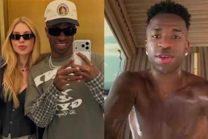 Vini Jr. toma atitude suspeita após sensualizar sem camisa na web - (crédito: Reprodução/Instagram) Vini Jr. toma atitude suspeita após sensualizar sem camisa na web - (crédito: Reprodução/Instagram)