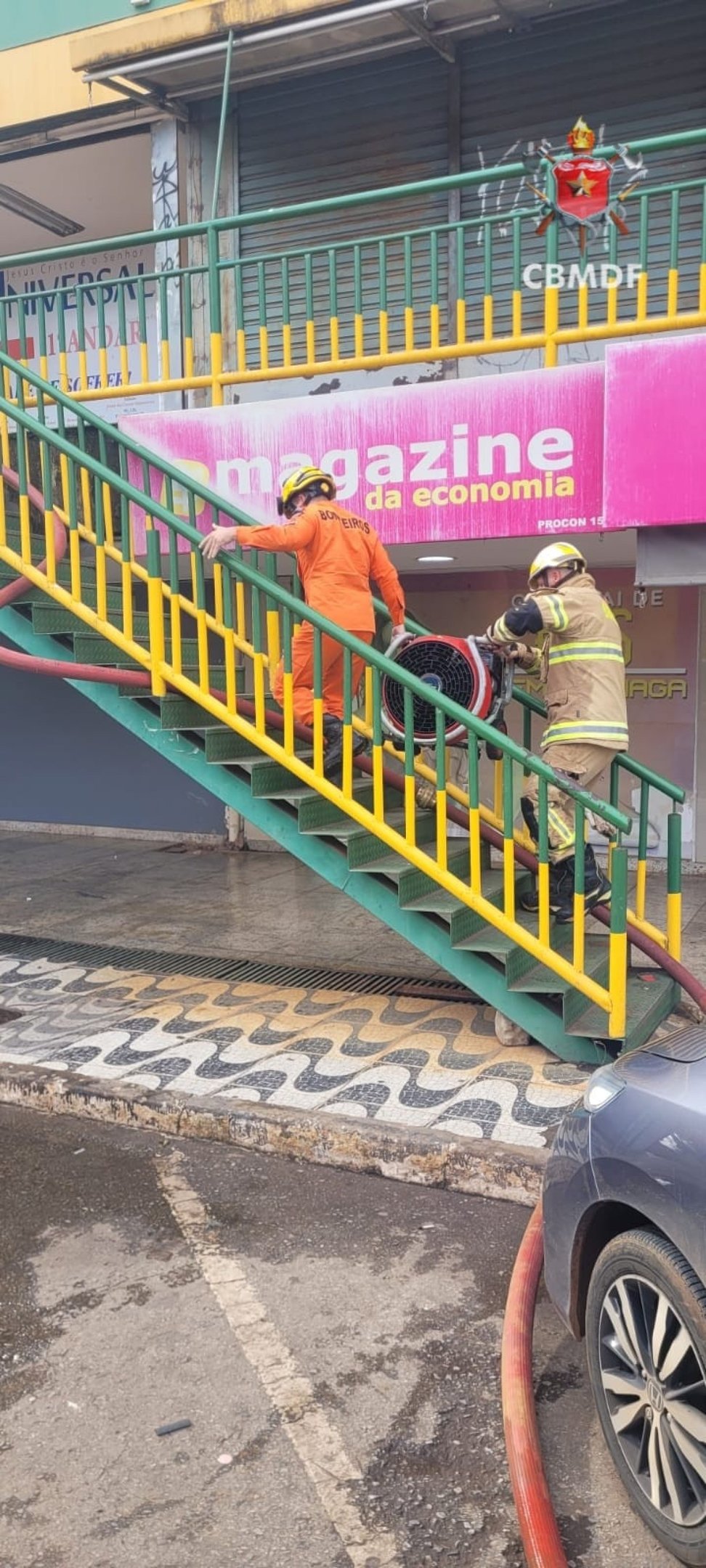 Clínica odontológica pega fogo em Planaltina; não houve feridos