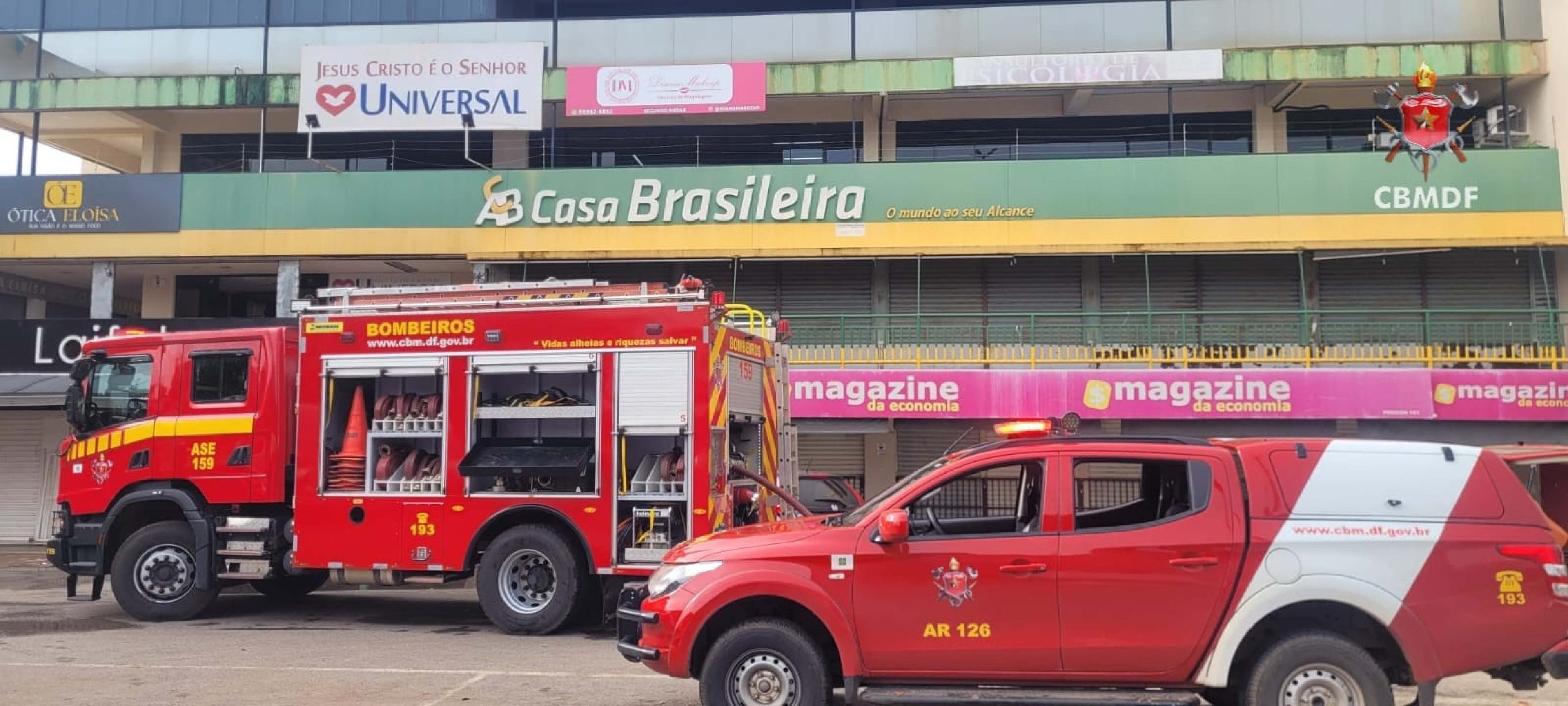 Clínica odontológica pega fogo em Planaltina; não houve feridos