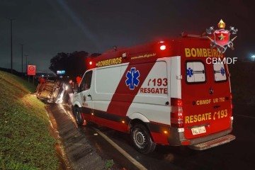 Não há informações sobre o que teria causado o acidente - (crédito: Divulgação/ CBMDF) Não há informações sobre o que teria causado o acidente - (crédito: Divulgação/ CBMDF)