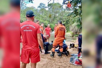 Vítima teve óbito declarado ainda no local - (crédito: Divulgação/ CBMDF) Vítima teve óbito declarado ainda no local - (crédito: Divulgação/ CBMDF)