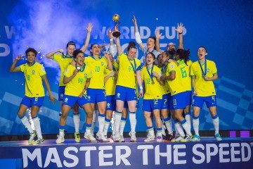 Seleção Brasileira feminina de futsal, campeã da Copa do Mundo -  (crédito: Fabio Souza/CBF)