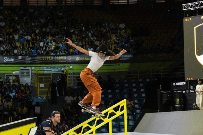 Rayssa Leal, tetracampeã da SLS. Ginásio do Ibirapuera, em São Paulo.