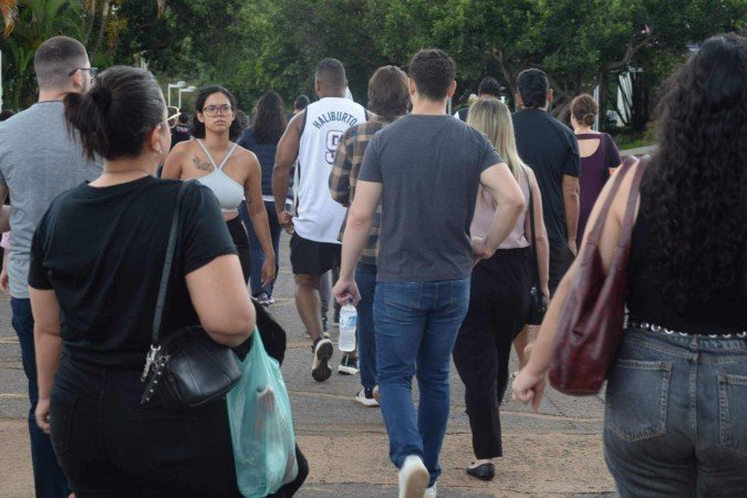 O Distrito Federal, que concentra o maior número de classificados, reúne também o maior polo de aplicação: 5.700 candidatos realizam o exame no Centro Universitário de Brasília (CEUB) -  (crédito: Marcelo Ferreira/CB/D.A Press)