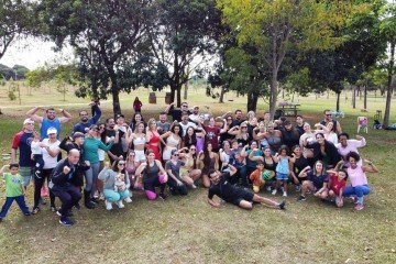 Realizado no Parque da Cidade, a comemoração de Gabriel contou com cerca de 50 pessoas - (crédito: Arquivo pessoal ) Realizado no Parque da Cidade, a comemoração de Gabriel contou com cerca de 50 pessoas - (crédito: Arquivo pessoal )