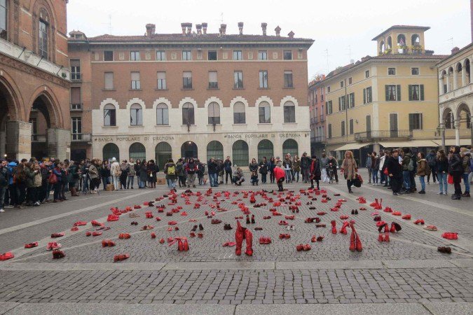 A instalação da artista mexicana na cidade italiana de Cremona, em 2015
- (crédito: Fotos: Arquivo pessoal) A instalação da artista mexicana na cidade italiana de Cremona, em 2015
- (crédito: Fotos: Arquivo pessoal)