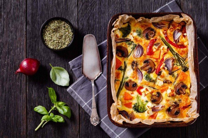 Frittata de legumes (Imagem: from my point of view | Shutterstock) - (crédito: EdiCase) Frittata de legumes (Imagem: from my point of view | Shutterstock) - (crédito: EdiCase)